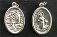 both sides of Lourdes medal